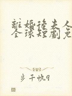 离婚后夫人惊艳全球短剧免费观看