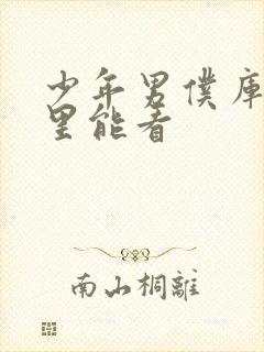 少年男仆库洛哪里能看