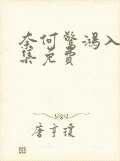 奈何惊鸿入我全集免费