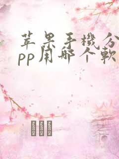 苹果手机分身app用哪个软件