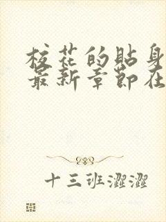 校花的贴身高手最新章节在线阅读