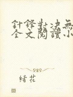 针锋对决无删减全文阅读小说