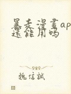 暴走漫画app还能用吗