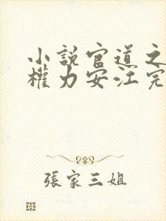 小说官道之绝对权力安江完全版