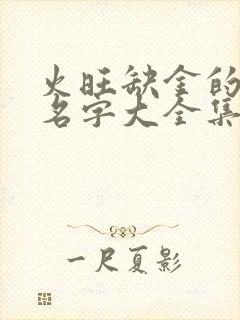 火旺缺金的男孩名字大全集