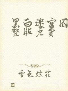 黑白迷宫国语完整版免费