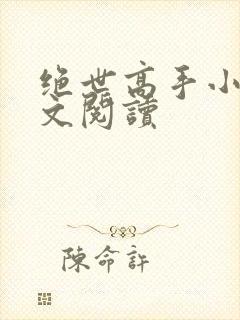 绝世高手小说全文阅读