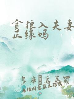 贪狼入夫妻宫是正缘吗