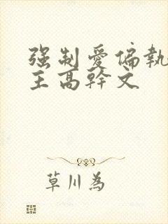 强制爱偏执疯男主高干文