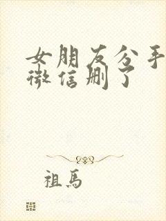 女朋友分手把我微信删了