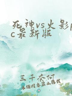 死神vs火影pc最新版