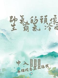 帅气的头像 男生 霸气 冷酷二次元