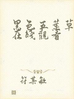 黑色五叶草动漫在线观看