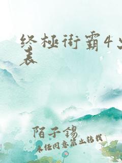 终极街霸4出招表