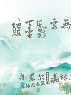 地下风云无删减版电影
