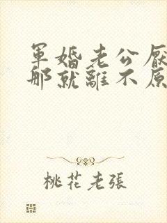 军婚老公厌恶她那就离不原谅