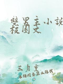 双男主小说穿书校园文