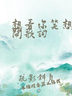 想看你笑想和你闹歌词