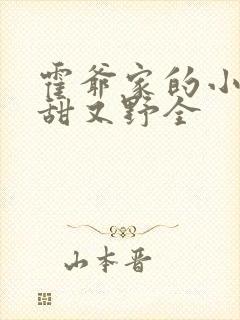 霍爷家的小祖宗甜又野全