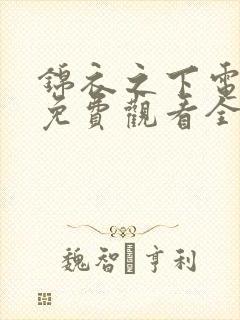 锦衣之下电视剧免费观看全集高清