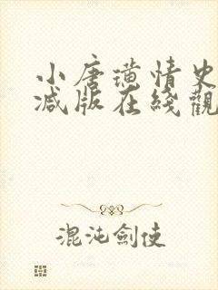 小唐璜情史无删减版在线观看