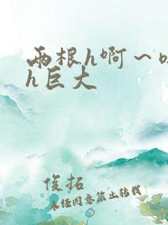 两根h啊～嗯啊h巨大