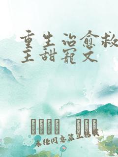 重生治愈救赎男主甜宠文