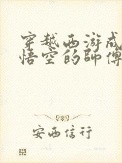 穿越西游成为孙悟空的师傅