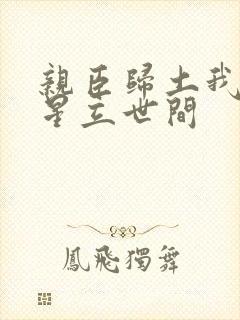 亲臣归土我以将星立世间