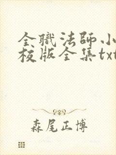 全职法师小说精校版全集txt