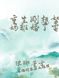 重生刚想努力爸妈离婚了电视剧全集