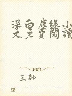 深白尘缘小说全文免费阅读最新章节