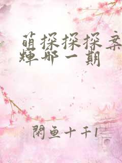 萌探探探案文俊辉哪一期