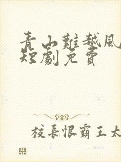 青山难越风掠去短剧免费