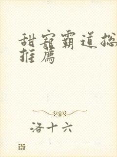 甜宠霸道总裁文推荐