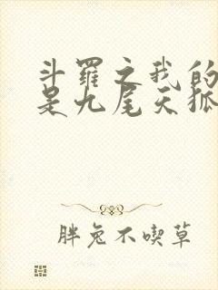 斗罗之我的武魂是九尾天狐