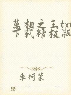 万相之王txt下载精校版
