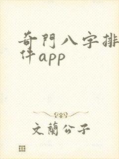 奇门八字排盘软件app