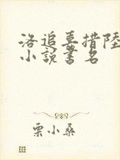 洛追嘉措陆芊芊小说书名