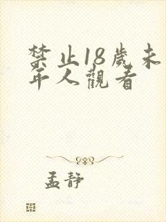 禁止18岁未成年人观看