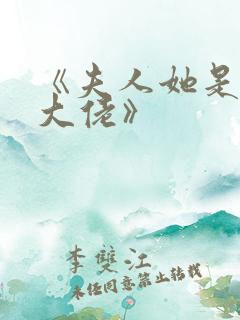 《夫人她是满级大佬》