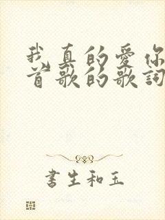 我真的爱你是哪首歌的歌词