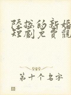 陆总的新婚哑妻短剧免费观看完整版