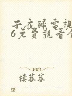 子夜归电视剧26免费观看全集高清