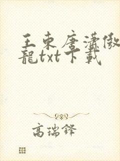 王东唐潇傲世潜龙txt下载
