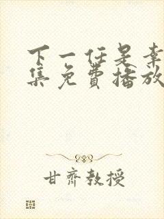 下一任是幸福全集免费播放