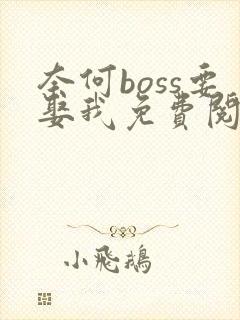 奈何boss要娶我免费阅读全