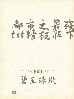 都市之最强狂兵txt精校版下载