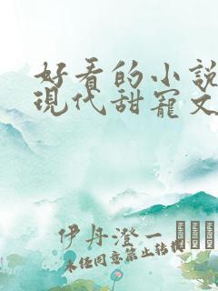 好看的小说言情现代甜宠文