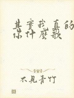 其实我真的爱着你什么歌